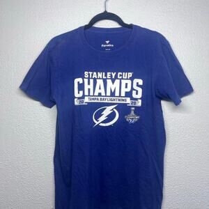 Fanatics Tampa Bay Lightning 2020 Stanley Cup Champions Roster T-Shirt Size M